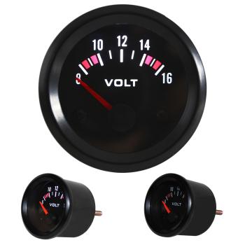 Voltmeter "Youngtimer", Rallye (21120V-2), Ø 52mm (8~16V), black